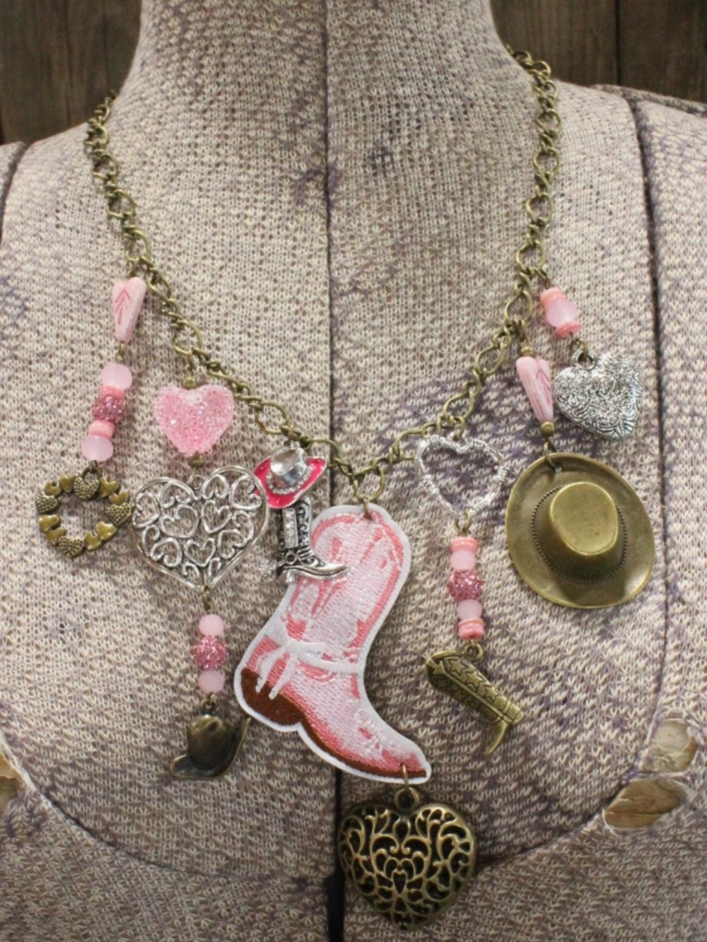 BOHO My Heart Belongs To All Things Western Charm'd Necklace
